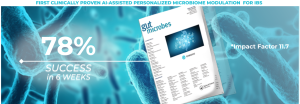 أول اختبار تعديل ميكروبيوم شخصي مُثبت سريريًا بمساعدة الذكاء الاصطناعي لـ IBS