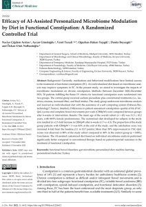 Efficacy of AI-assisted personalized microbiome modulation by diet