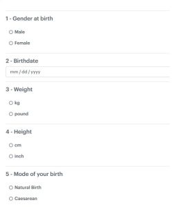 Enbiosis questionnaire