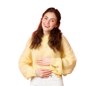 young-smiling-woman-touching-her-stomach-with-relieved-happy-face-feeling-good-after-eating-yoghurt_